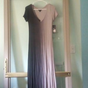 Gray maxi dress